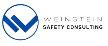 Weinstein Safety Consulting logo featuring a blue and white design, representing professional workplace safety consulting and OSHA compliance services.