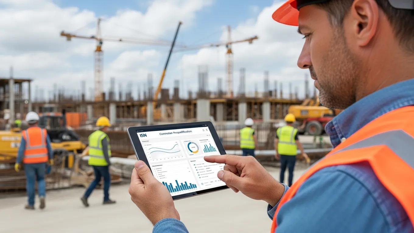 Contractor reviewing ISN prequalification